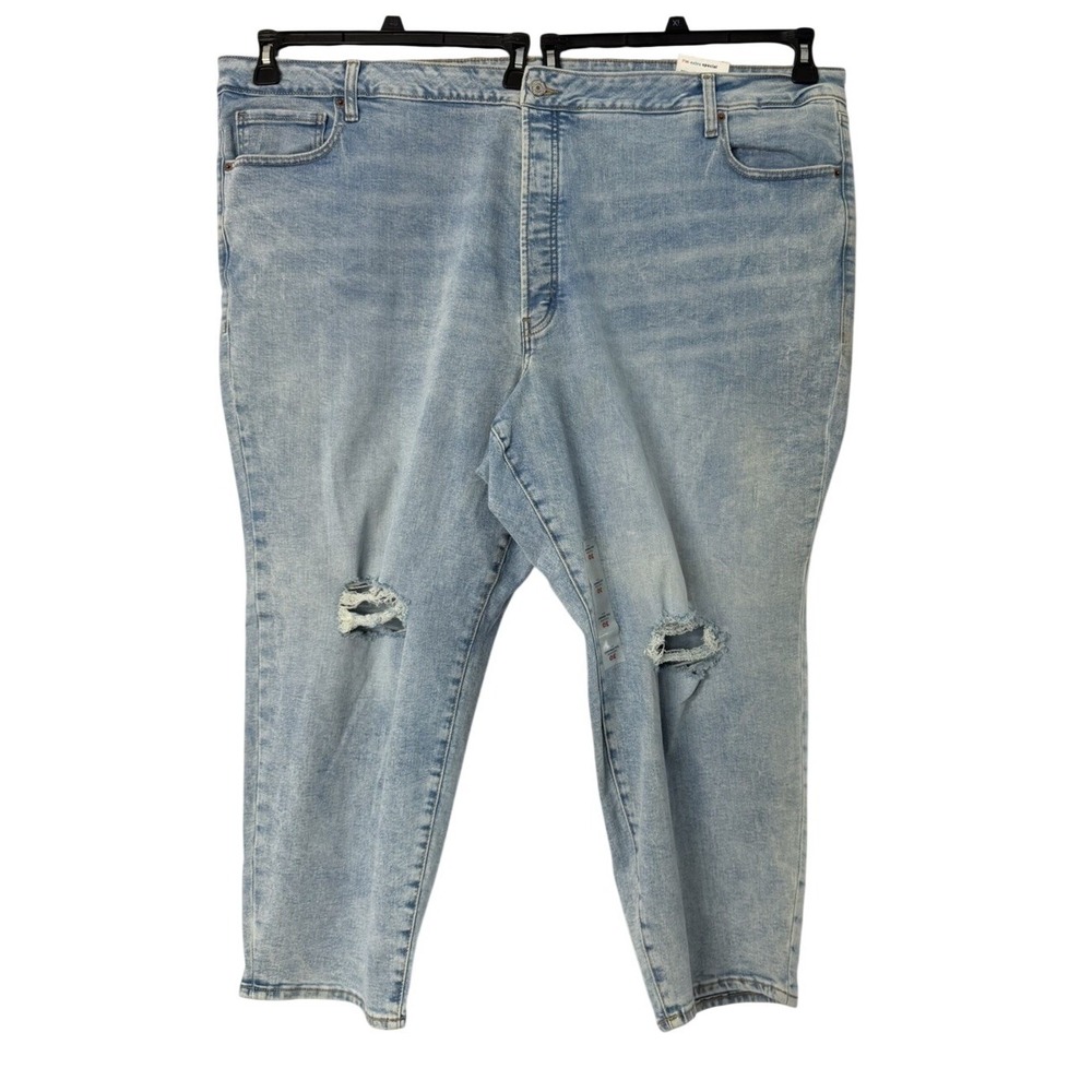 NWT Old Navy OG Straight Womens High Rise Ankle Light Wash Jeansβ Plus Size 30